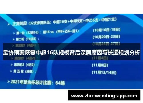 足协预案恢复中超16队规模背后深层原因与长远规划分析 足协预案恢复中超16队规模背后深层原因与长远规划分析